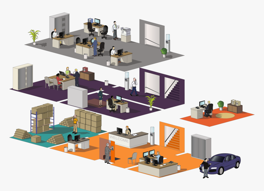 Transparent Office Space Png - N