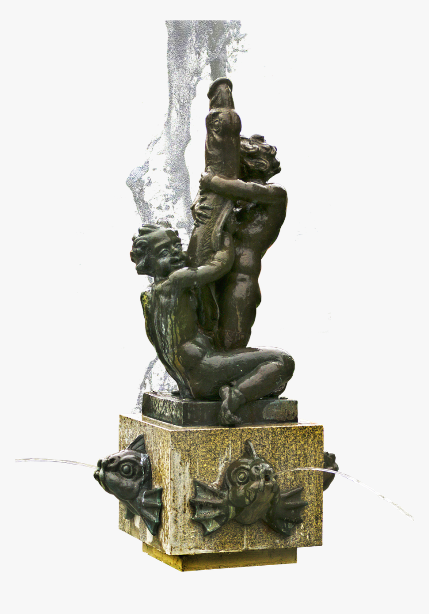 Fountain Figures Fountain Bronze Figures Free Picture - Statue Water Fountains Png