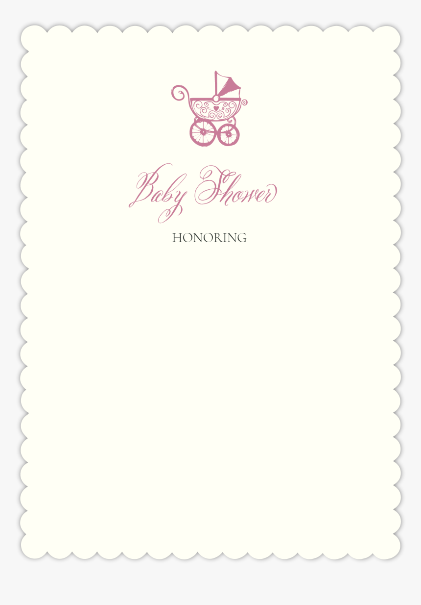 Scalloped Baby Shower Invitation 
 Class Lazyload Lazyload - Paper