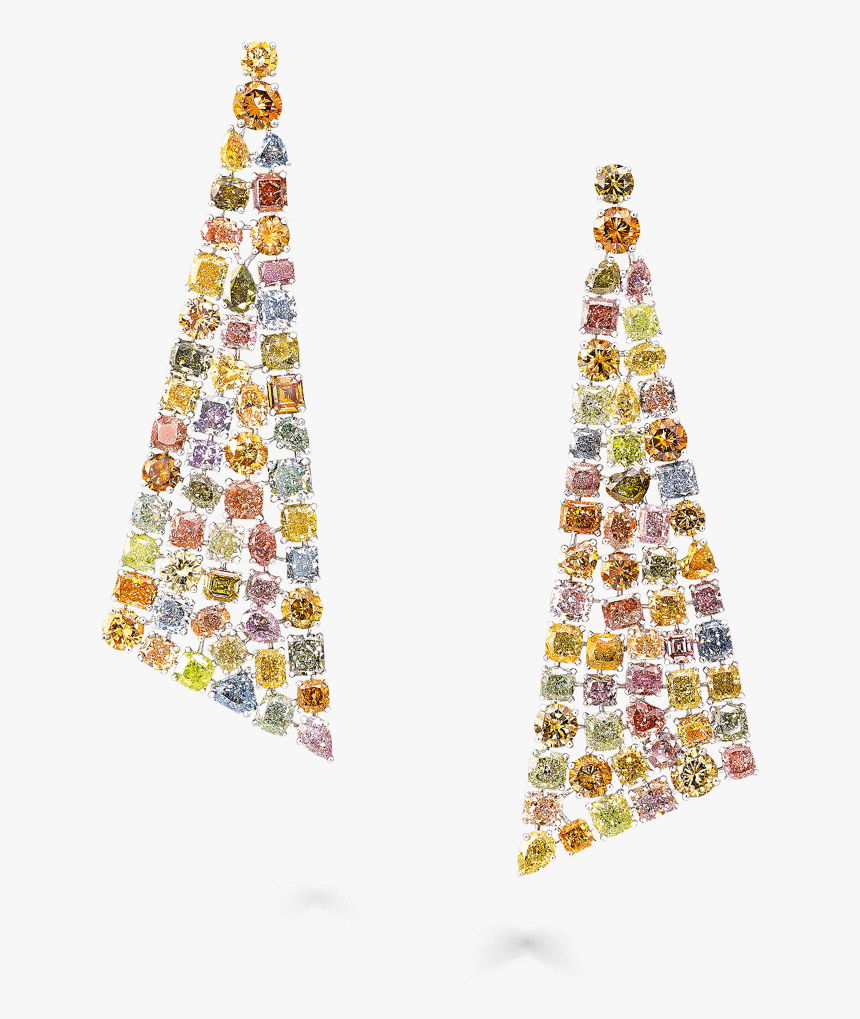 A Pair Of Graff Multi-colour Diamond High Jewellery - Christmas Tree