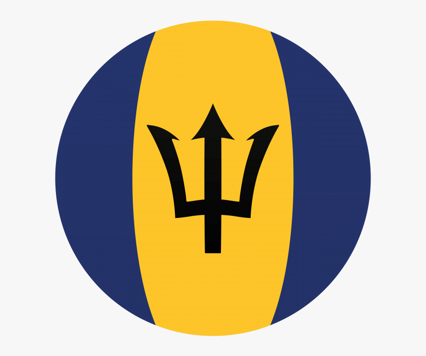 Barbados Round Flag - Barbados Flag