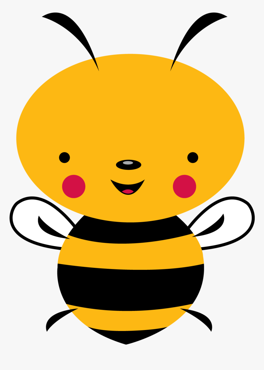 Transparent Bumble Bee Clipart - Abelhas Infantis