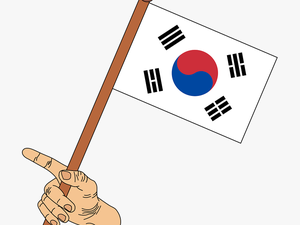 Transparent Korea Flag Clipart - Japan And Korea Flag