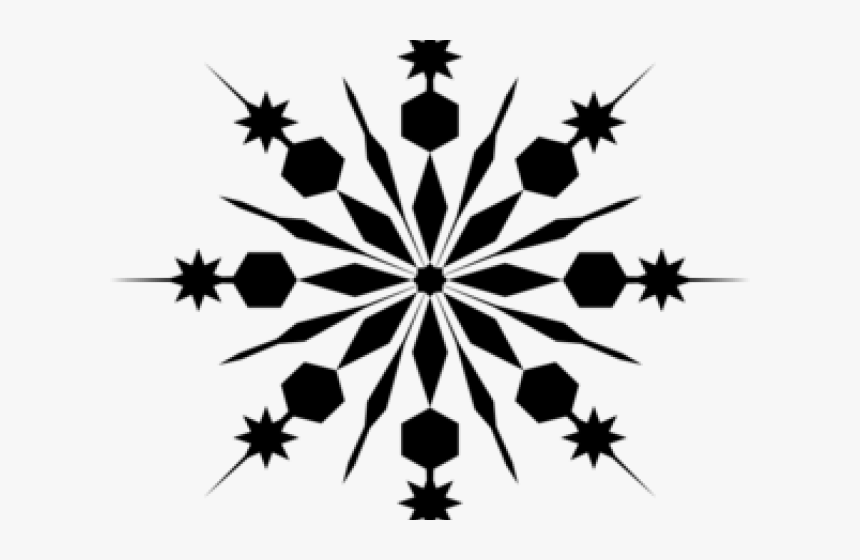 Snowflake Silhouette Cliparts - Transparent Background Snowflake Clip Art