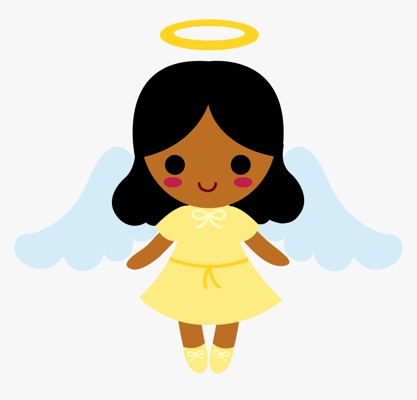 African American Baby Boy Cartoon Christian Clipart - Cartoon African American Angel Png
