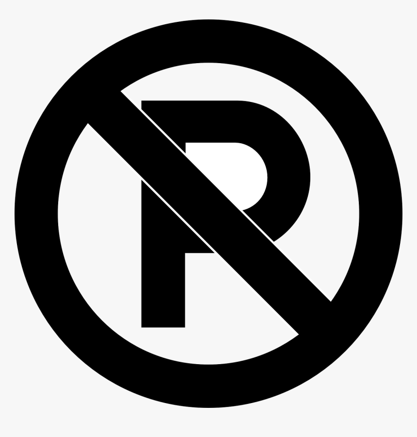 Transparent Prohibited Sign Png - Parking Sign