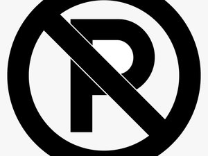 Transparent Prohibited Sign Png - Parking Sign