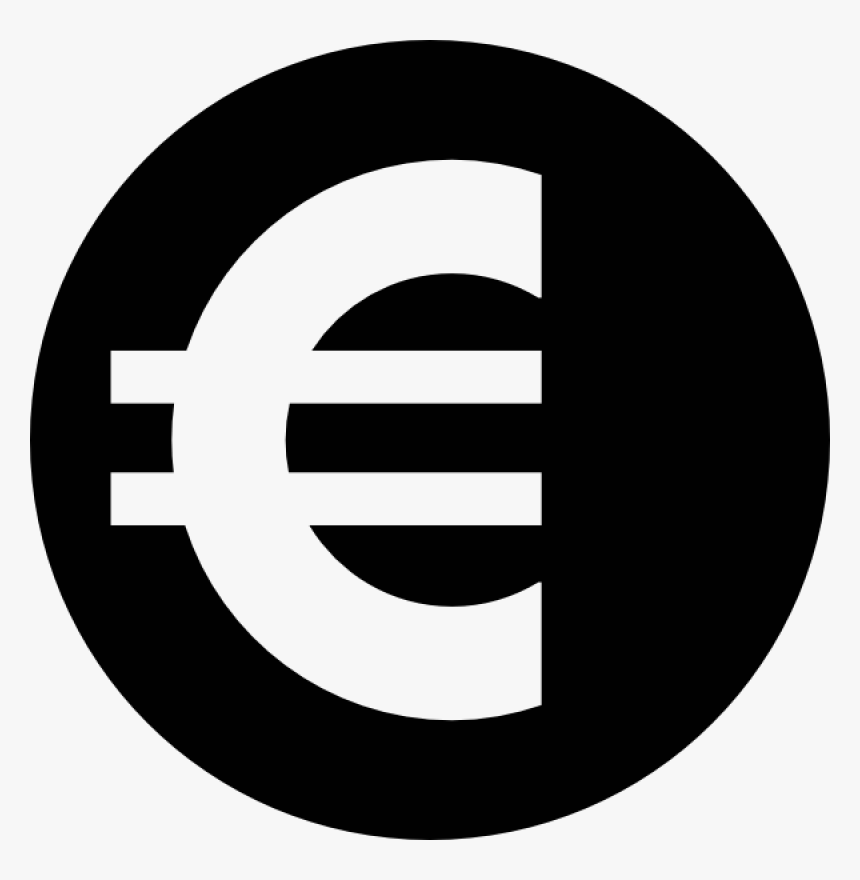 Euro Sign In Black And White Png