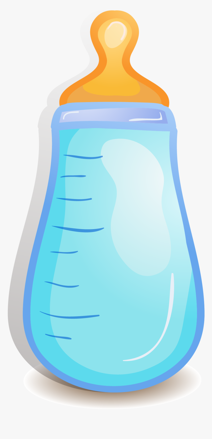 Transparent Baby Bottles Clipart