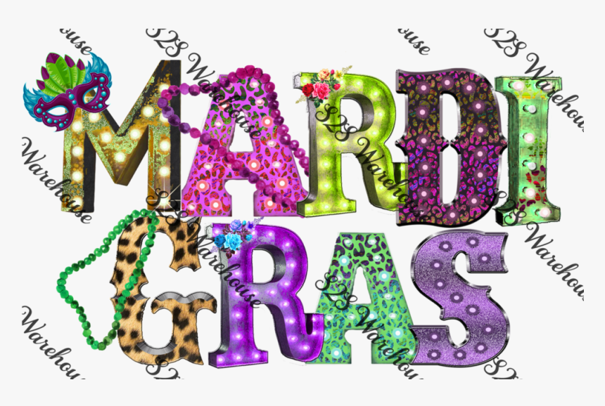 Mardi Gras Mask Bead - Graphic D