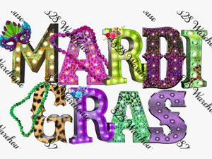 Mardi Gras Mask Bead - Graphic Design