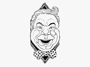 Creepy Smile Man Head Vector Image - Clip Art