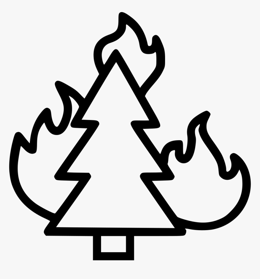 Fonts Drawing Fire - Forest Fire Easy Drawing