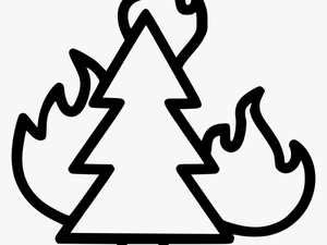 Fonts Drawing Fire - Forest Fire Easy Drawing