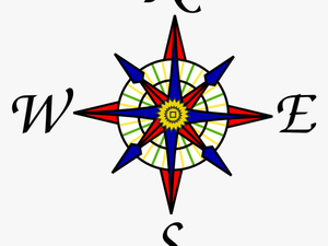 Compass Clipart Rose Transparent Pictures Free Background - Key And Compass Rose