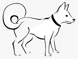 Dog Black And White Drawing