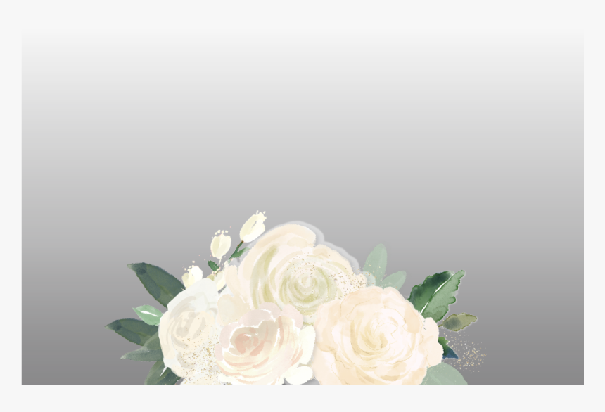 White Watercolor Flowers - Garde