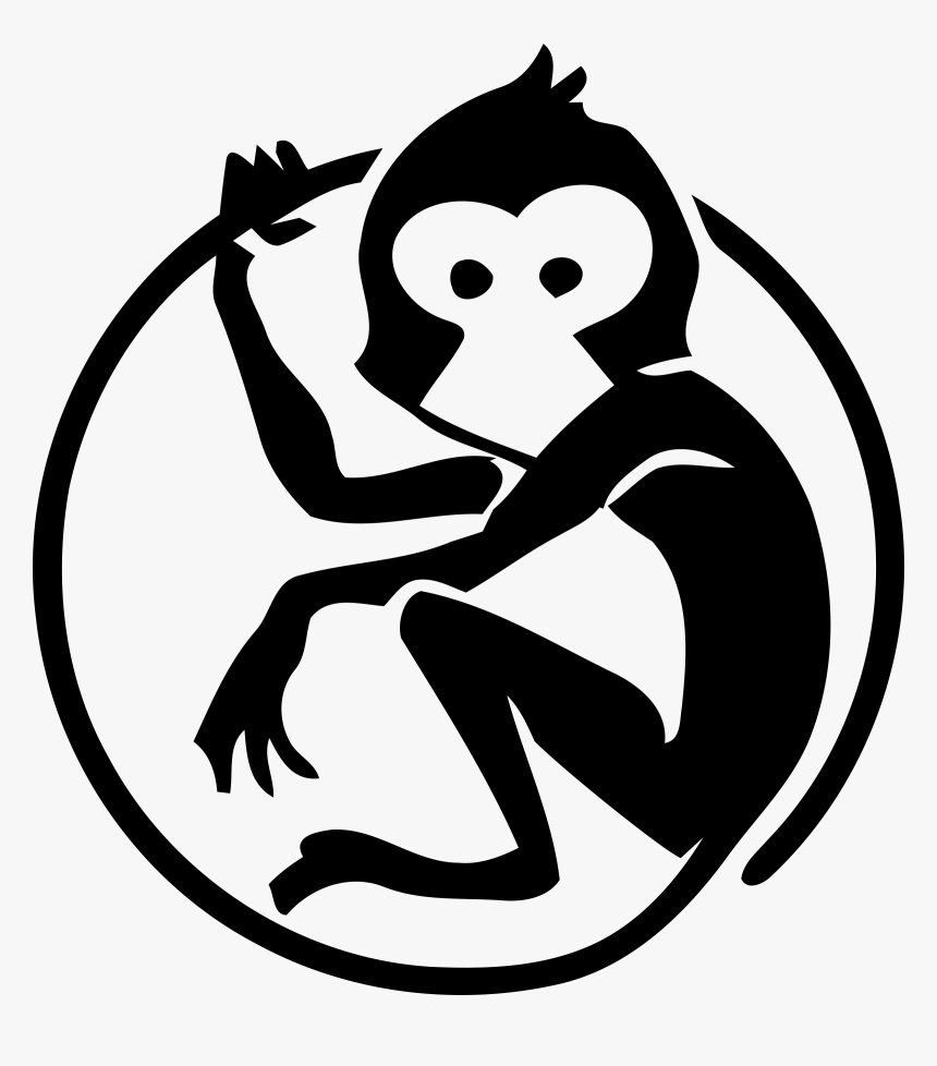 Coeval Logo Png Transparent - Black And White Logos Of Monkeys