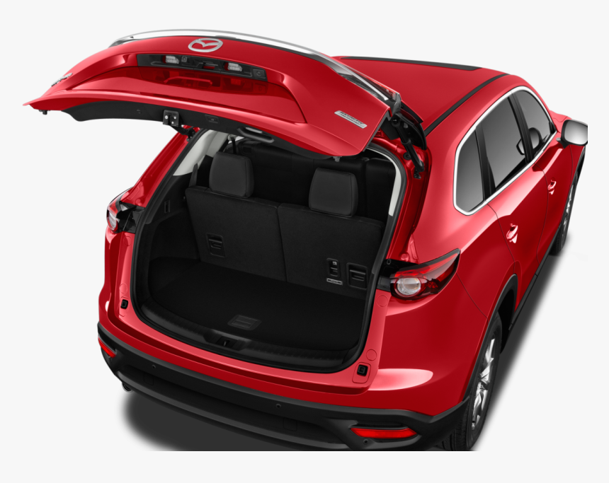 Backside Open Of Red Mazda Car P