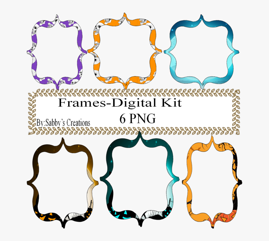 Frames Shapes 1q Digital Kit Jewelry Tag Clipart Gift