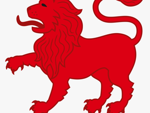 Red Lion Clip Arts - Lion On Tasmanian Flag