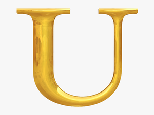 Gold Typography U