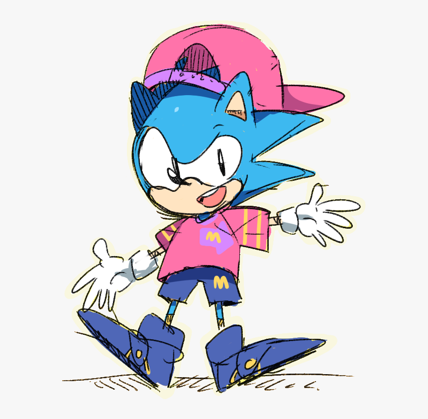 Classic Sonic With Clothes