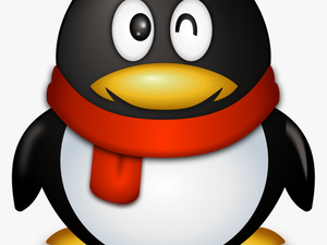 Penguin With Red Scarf Logo