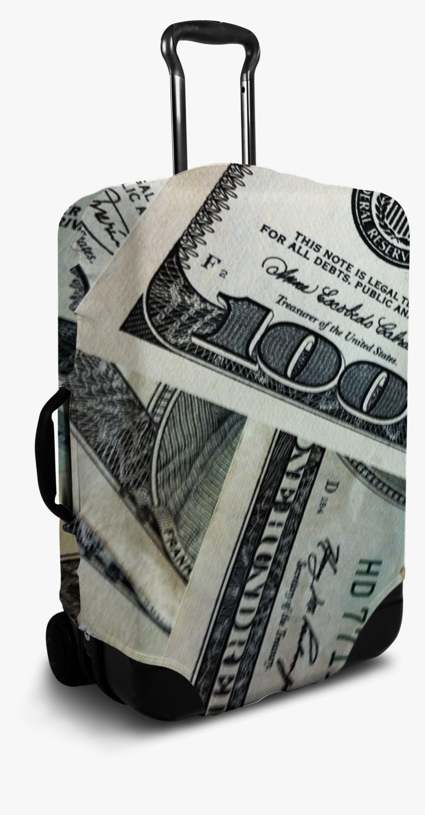 Money Suitcase Cover 
 Data-large Image //cdn - 100 Dollar Bill
