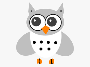 White Baby Owl Svg Clip Arts - Snowy Owl Cartoon Transparent Background