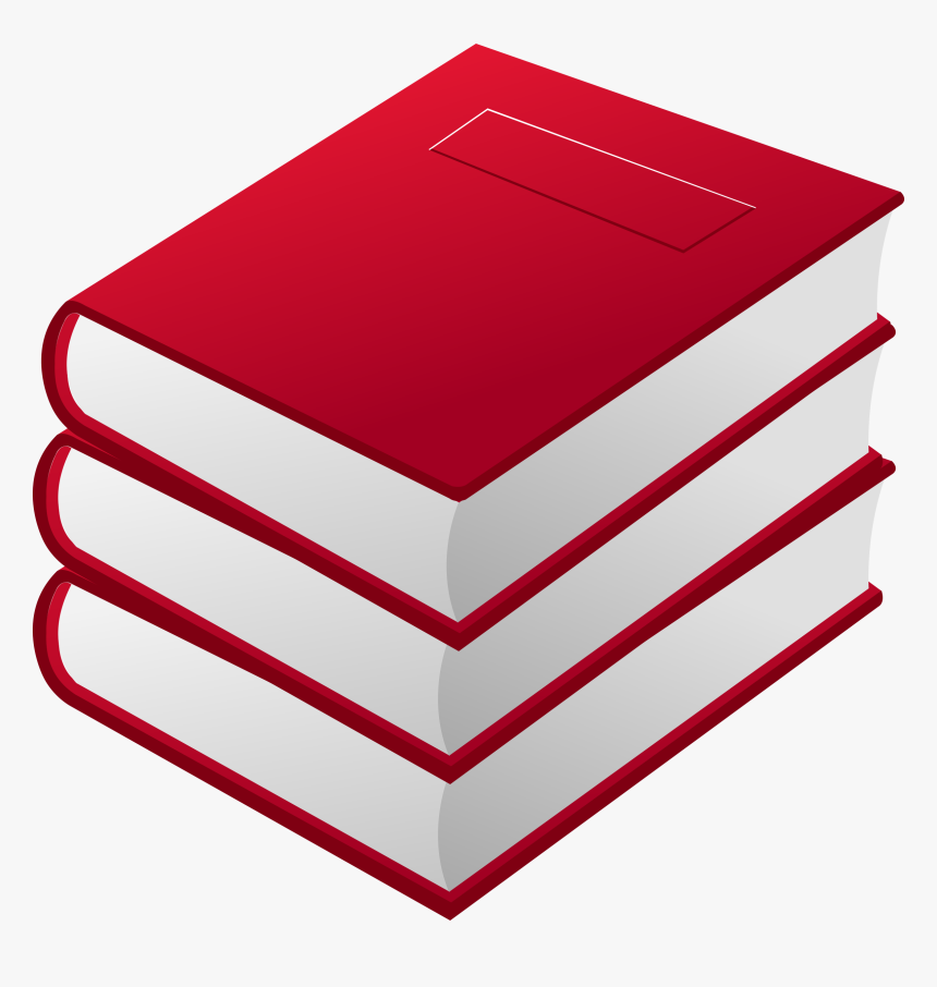 3 Red Books Clip Arts - Red Book