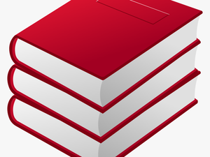 3 Red Books Clip Arts - Red Books Clipart