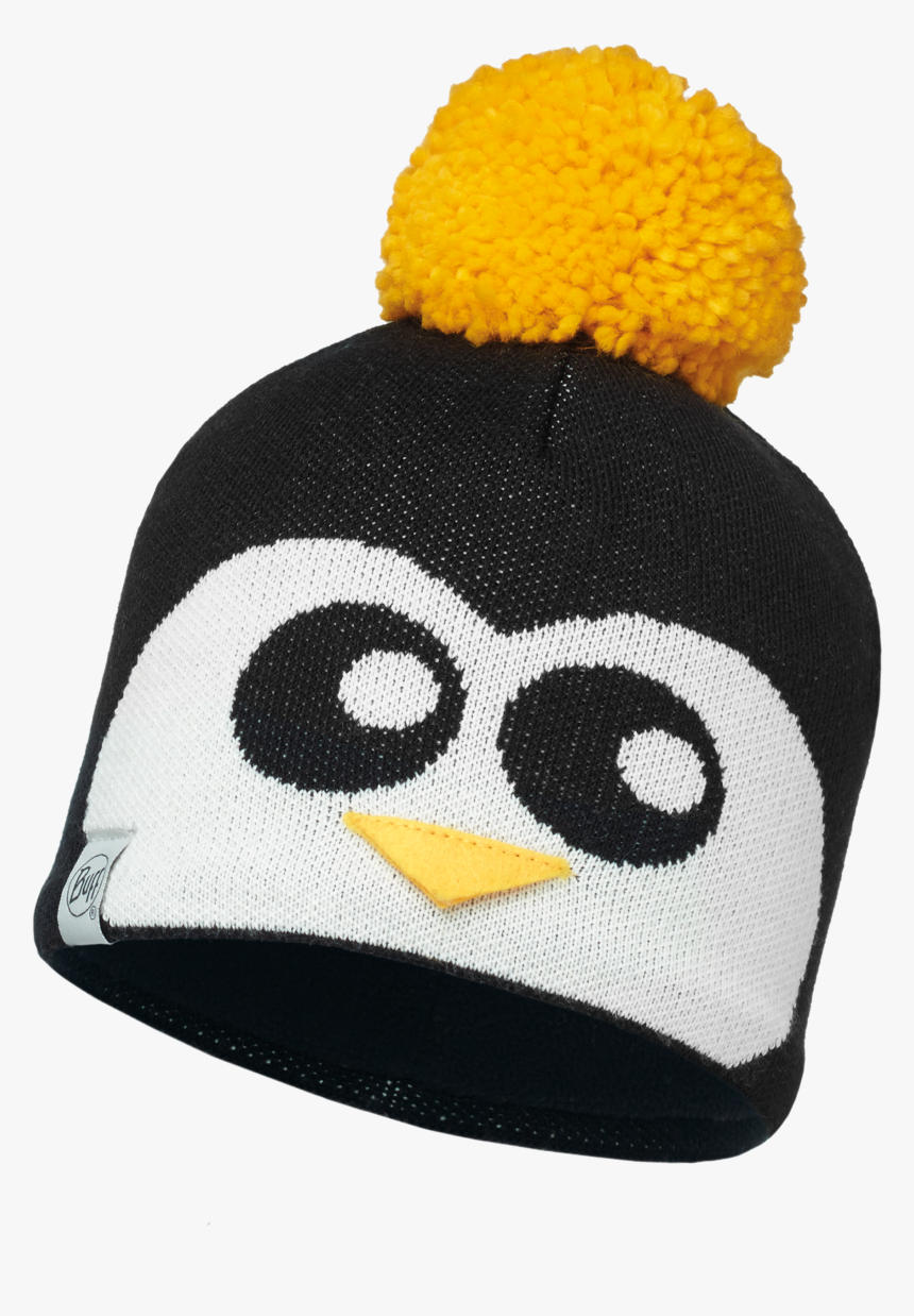 Penguin Black/black [jnr Knitted Hat] - Penguin Hat Transparent