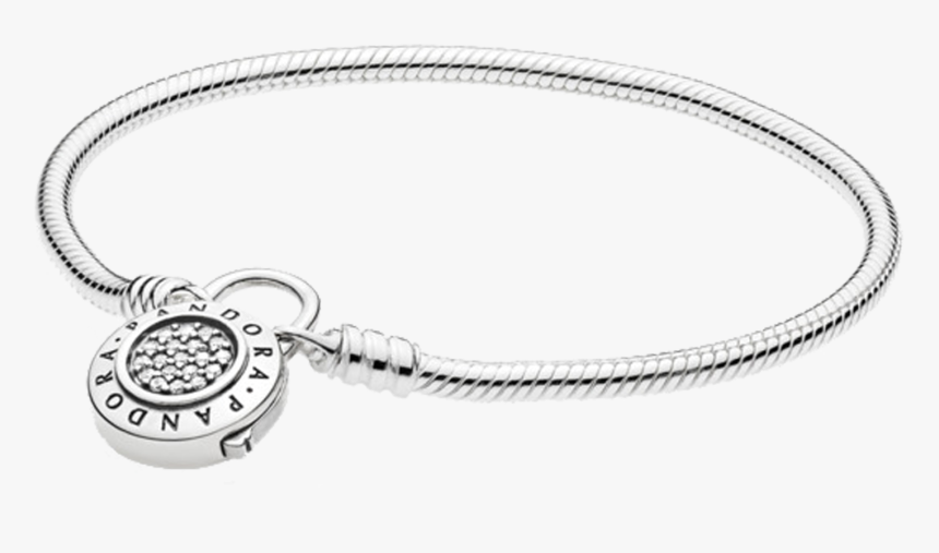 Pandora Pulseira Prata Signature Fecho Cadeado - Snake Chain Silver Bracelet Pandora