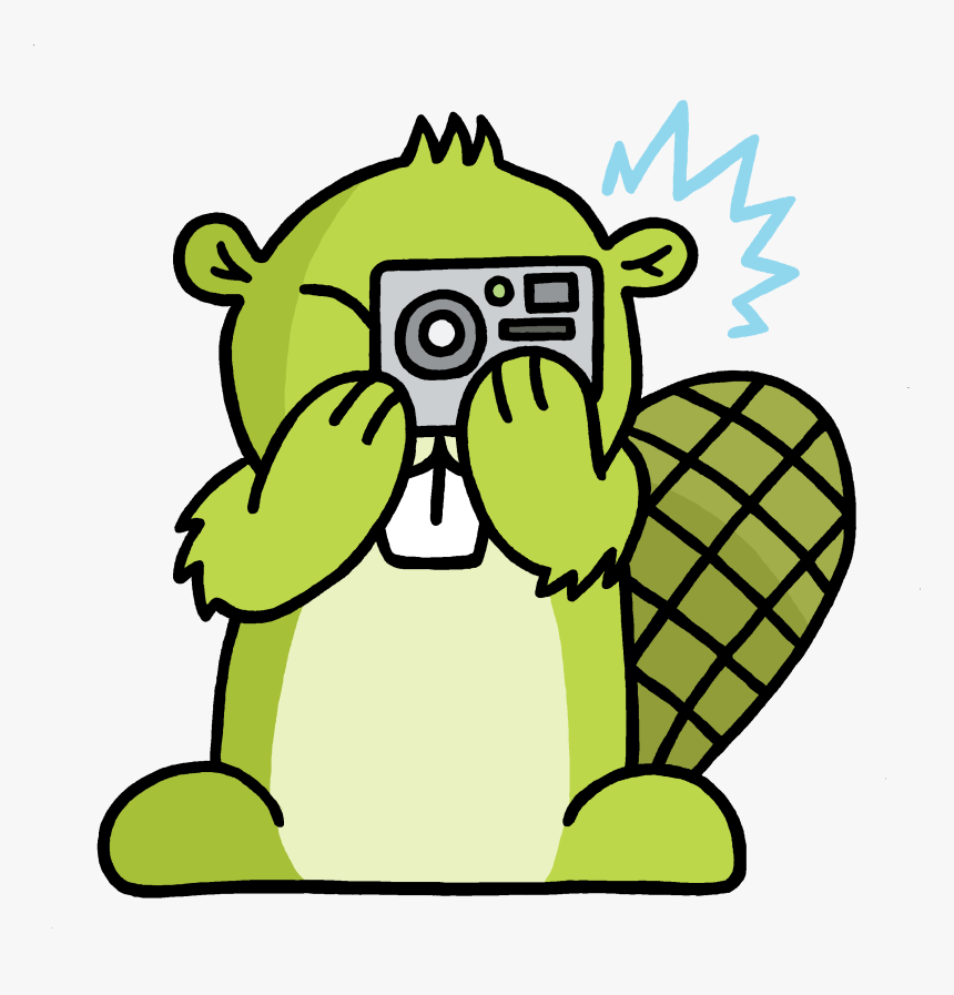 Beaver Crying Clipart - Thumbs Down .png