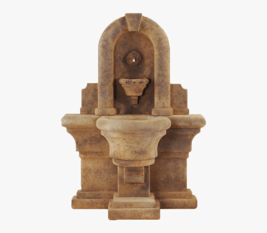 Etruria Wall Cast Stone Outdoor Fountain Fountain Tuscan - Carving