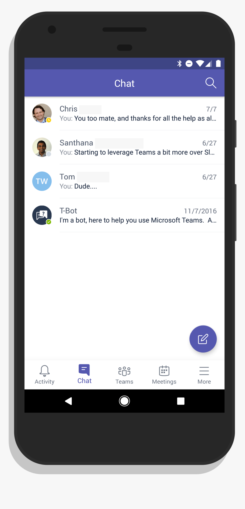 Microsoft Teams Mobile App