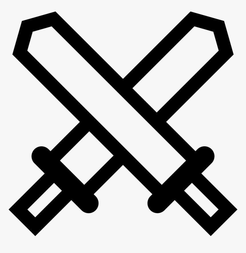Swords Crossed - Workout Icon Png Free