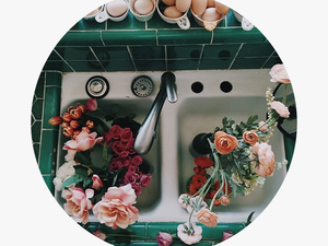 Flowers In Sink Aesthetic