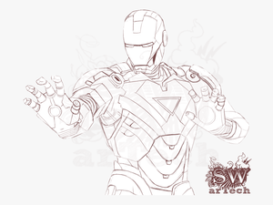Iron Man 2d - Iron Man 2d Drawing