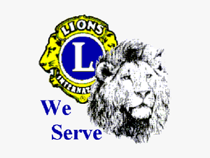 Lions Club We Serve Logo