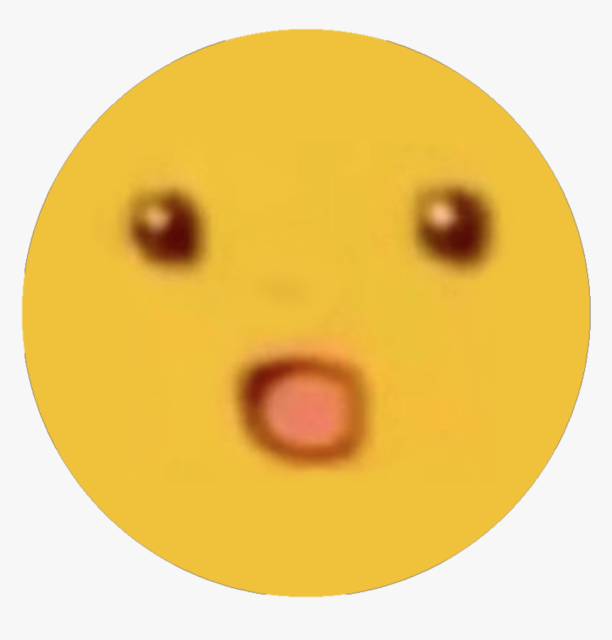 Surprised Pikachu Face - Circle