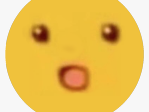 Surprised Pikachu Face - Circle
