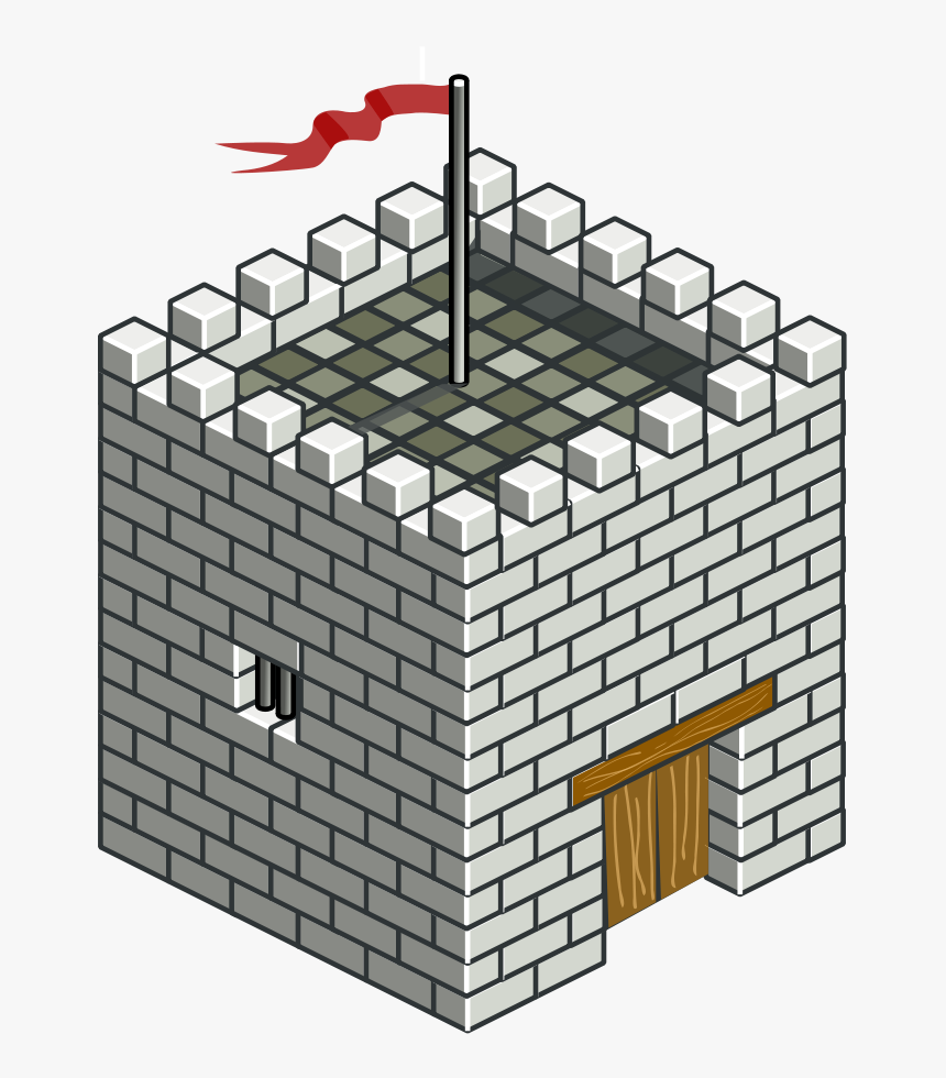Isometric Tower Svg Clip Arts - Castle Tower Isometric