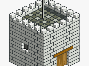 Isometric Tower Svg Clip Arts - Castle Tower Isometric