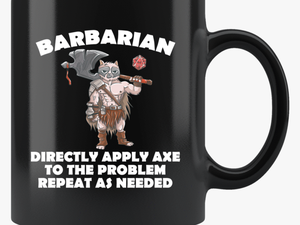 Barbarian Cat Black Mug - Mug