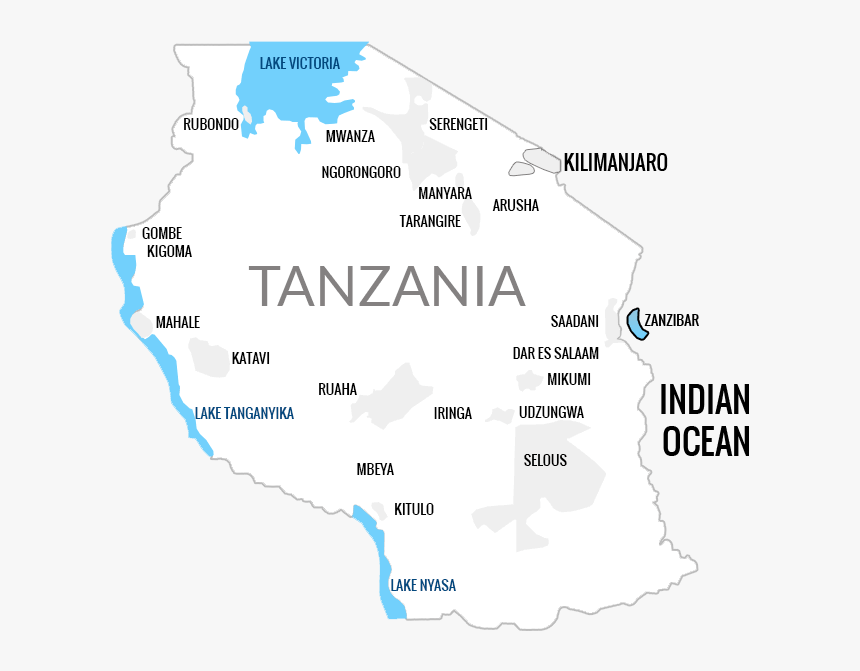 Tanzania Safari Map - Map