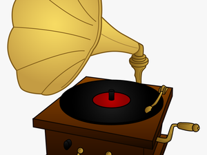 Record Player Clip Art - Old Record Player Clipart