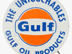 The Untouchables Gulf Oil Products Advertising Button - Gulf Oil Logo
