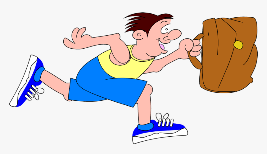 Clip Art Cartoon Jogging - Running Cartoon Guy Png